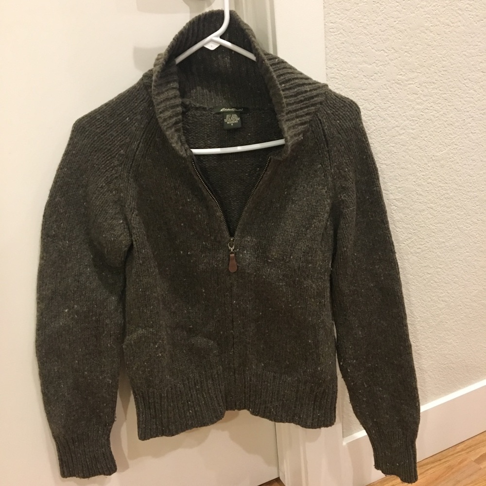 Eddie Bauer full zip sweater